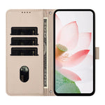For Xiaomi 17T Case Wallet Stand Lotus Imprint Leather Phone Cover with Wrist Strap