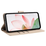 For Xiaomi 17T Case Wallet Stand Lotus Imprint Leather Phone Cover with Wrist Strap
