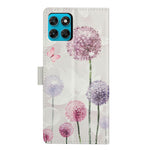 For Motorola Moto G87 5G Case Pattern Printing Wallet Stand Flip Leather Phone Cover with Strap