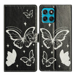 For Motorola Moto G87 5G Case Pattern Printing Wallet Stand Flip Leather Phone Cover with Strap