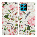 For Motorola Moto G87 5G Case Pattern Printing Wallet Stand Flip Leather Phone Cover with Strap