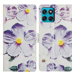 For Motorola Moto G87 5G Case Pattern Printing Wallet Stand Flip Leather Phone Cover with Strap