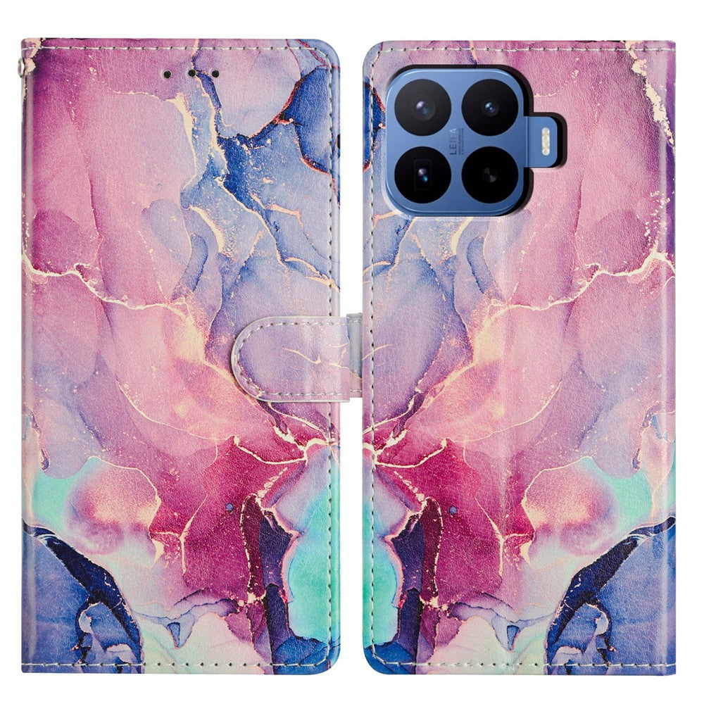 For Xiaomi 17T Pro Case Pattern Printing Wallet Stand Flip Leather Phone Cover with Strap
