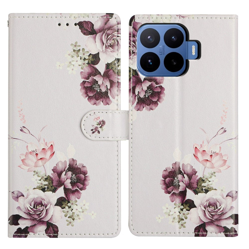 For Xiaomi 17T Pro Case Pattern Printing Wallet Stand Flip Leather Phone Cover with Strap