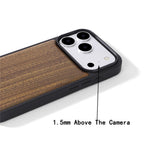 For iPhone 17 Pro Max Magnetic Case Wood + PC + TPU Shockproof Protective Phone Cover