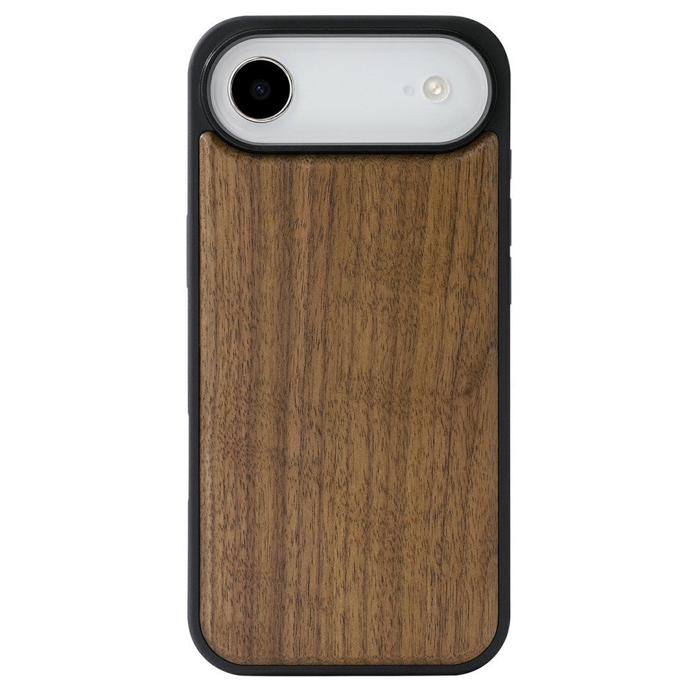 For iPhone Air Magnetic Case Wood + PC + TPU Shockproof Protective Phone Cover