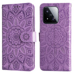 For Xiaomi 17 Max Case Sunflower Imprint Leather Wallet Phone Cover