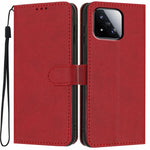 For Xiaomi 17 Max Wallet Case Litchi Texture Leather Flip Cover with Card Slots and Hand Strap