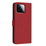 For Xiaomi 17 Max Wallet Case Litchi Texture Leather Flip Cover with Card Slots and Hand Strap