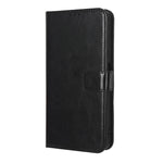Protective Phone Cover For Xiaomi Redmi Note 12 Pro+ 5G Crazy Horse Texture Magnetic Clasp PU Leather Case Wallet Stand with Strap