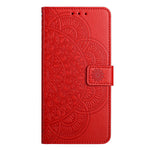 For Xiaomi 17T Leather Case Stand Card Slots Mandala Pattern Phone Cover with Wrist Strap