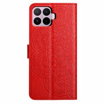 For Xiaomi 17T Leather Case Stand Card Slots Mandala Pattern Phone Cover with Wrist Strap