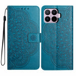 For Xiaomi 17T Leather Case Stand Card Slots Mandala Pattern Phone Cover with Wrist Strap