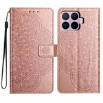 For Xiaomi 17T Leather Case Stand Card Slots Mandala Pattern Phone Cover with Wrist Strap