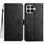 For Xiaomi 17T Leather Case Stand Card Slots Mandala Pattern Phone Cover with Wrist Strap