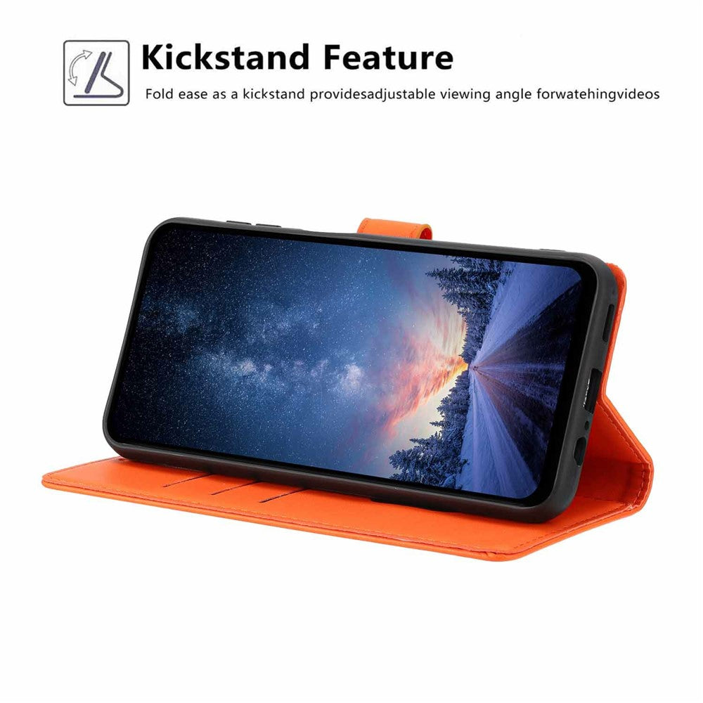 For Xiaomi 17 Max Stand Case Tree-and-Cat Pattern PU Leather Wallet Protective Phone Cover with Wrist Strap