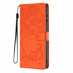 For Xiaomi 17 Max Stand Case Tree-and-Cat Pattern PU Leather Wallet Protective Phone Cover with Wrist Strap