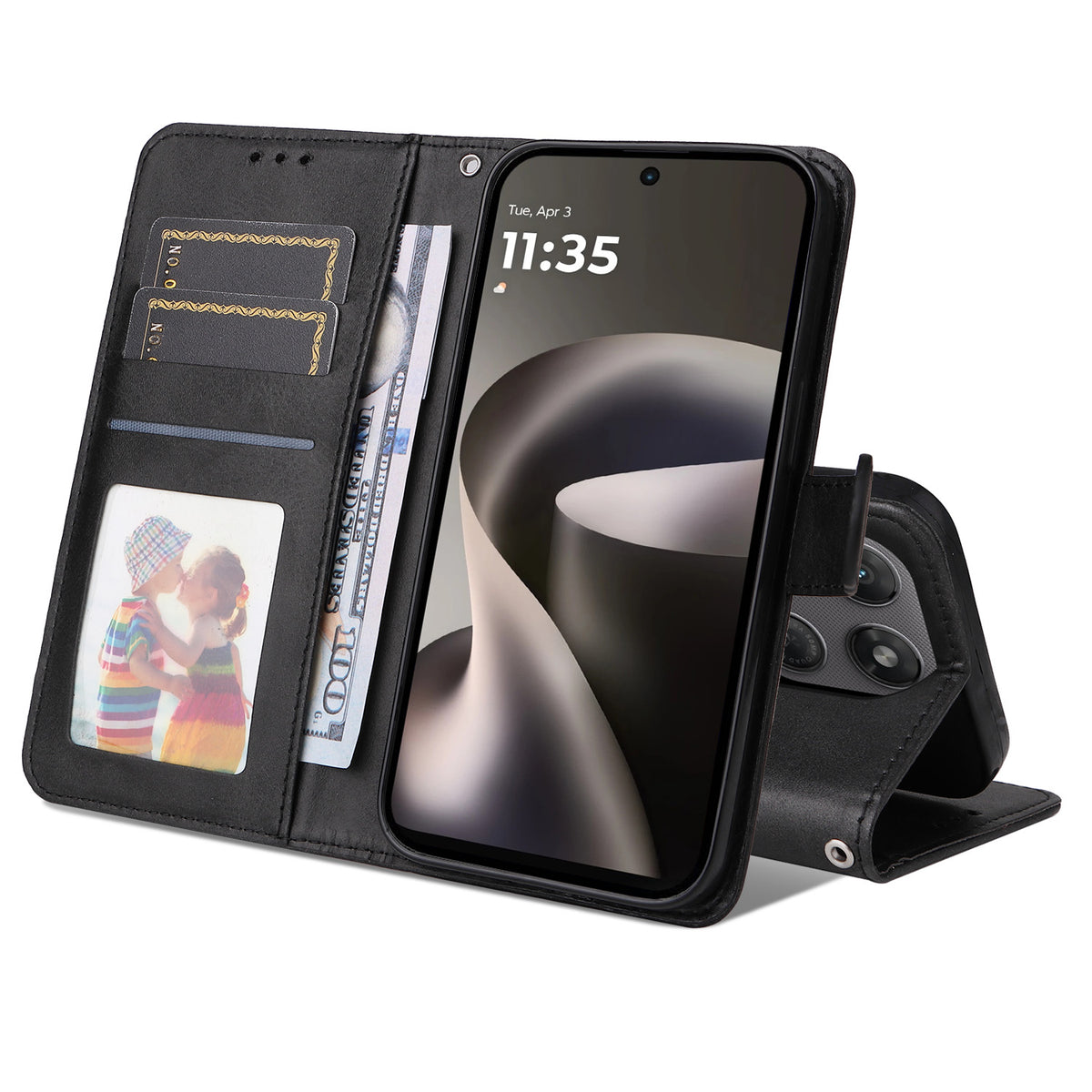 Motorola Moto G37 Power 5G / Motorola Moto G47 5G / Motorola Moto G37 5G skal plånbok PU-läder folio flip-fodral