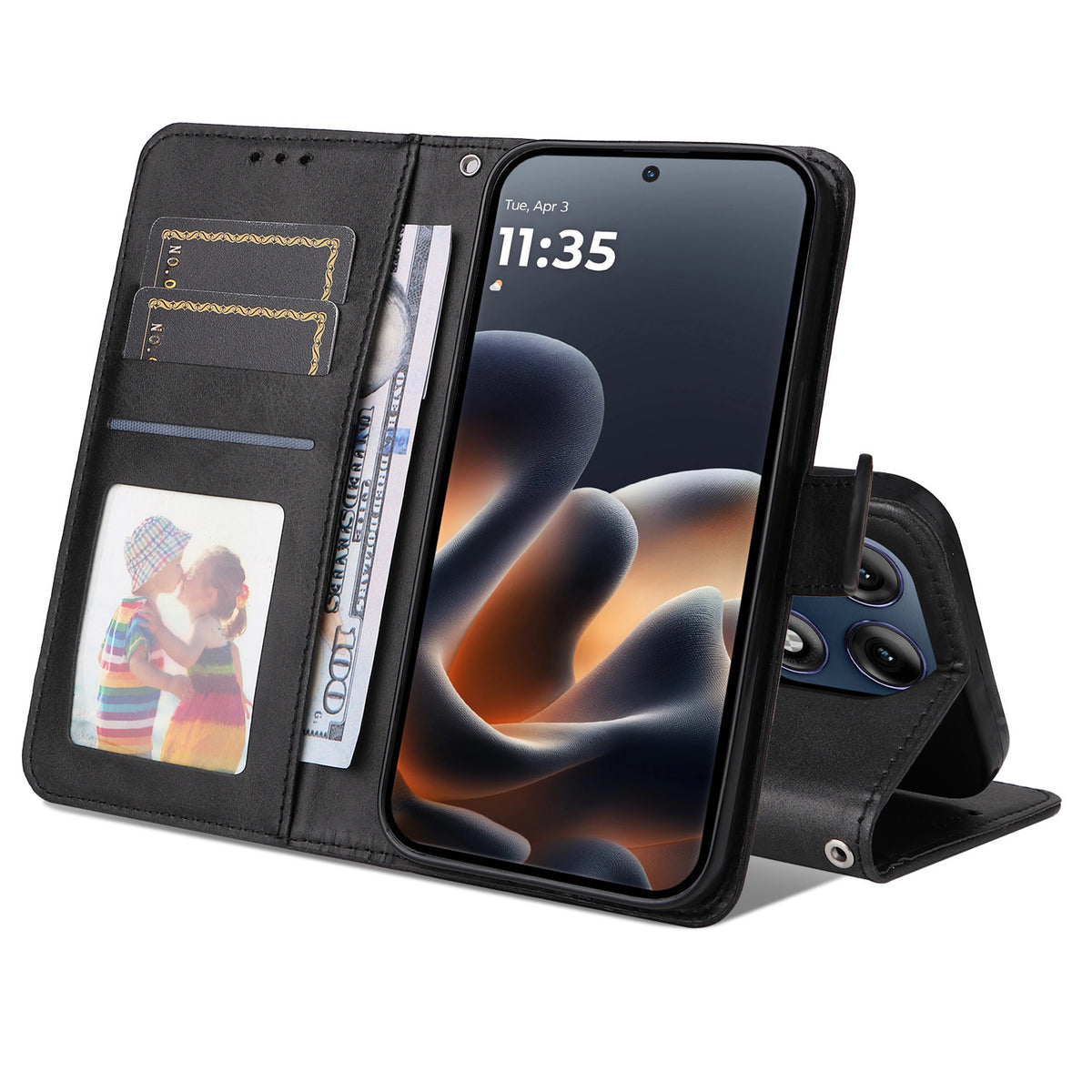 For Motorola Edge 70 Pro 5G Case Wallet PU Leather Folio Flip Phone Cover