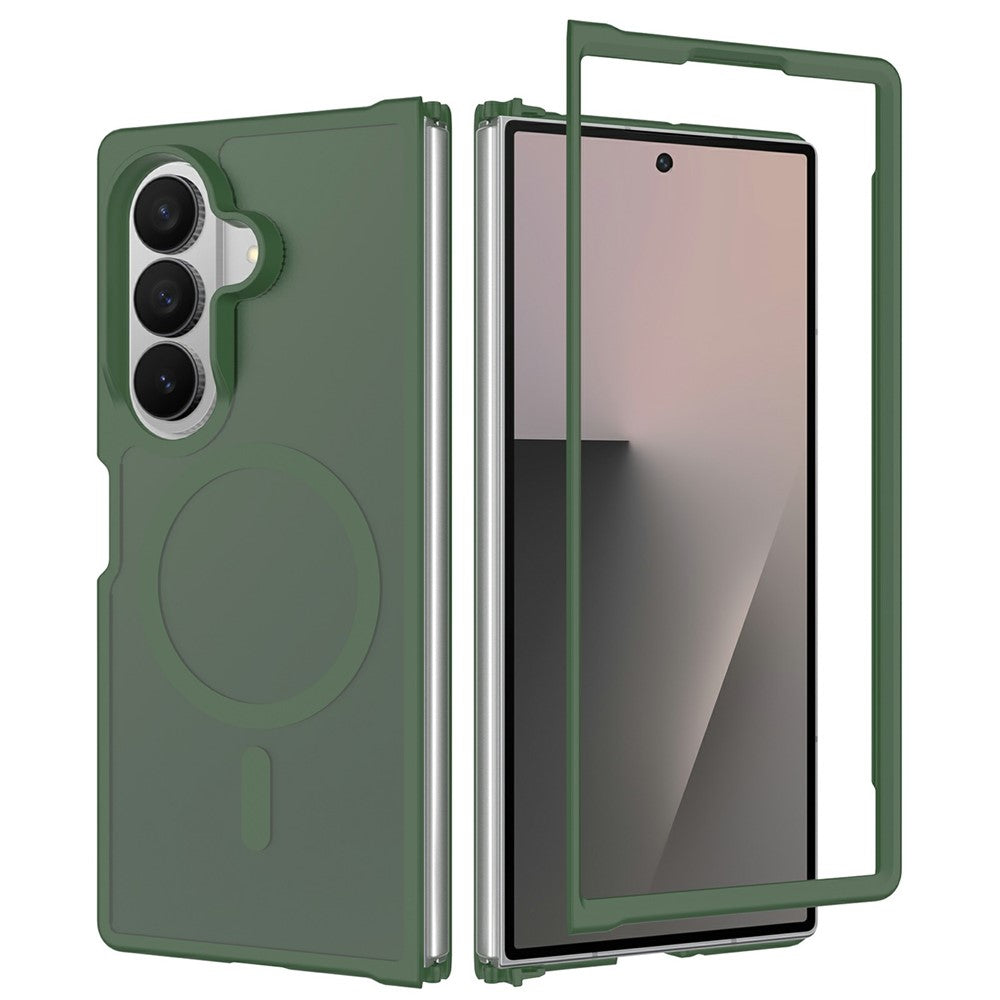 For Samsung Galaxy Z Fold8 Ultra Magnetic Case TPU Frame Acrylic Back Phone Cover Skin Touch
