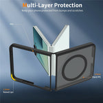 For Samsung Galaxy Z Flip8 Magnetic Case TPU Frame Acrylic Back Phone Cover Skin Touch