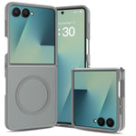 For Samsung Galaxy Z Flip8 Magnetic Case TPU Frame Acrylic Back Phone Cover Skin Touch