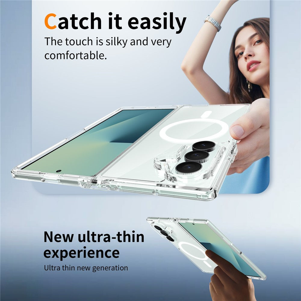 For Samsung Galaxy Z Fold8 Ultra Magnetic Case 2.0mm Scratch Resistant TPU + PC Phone Cover