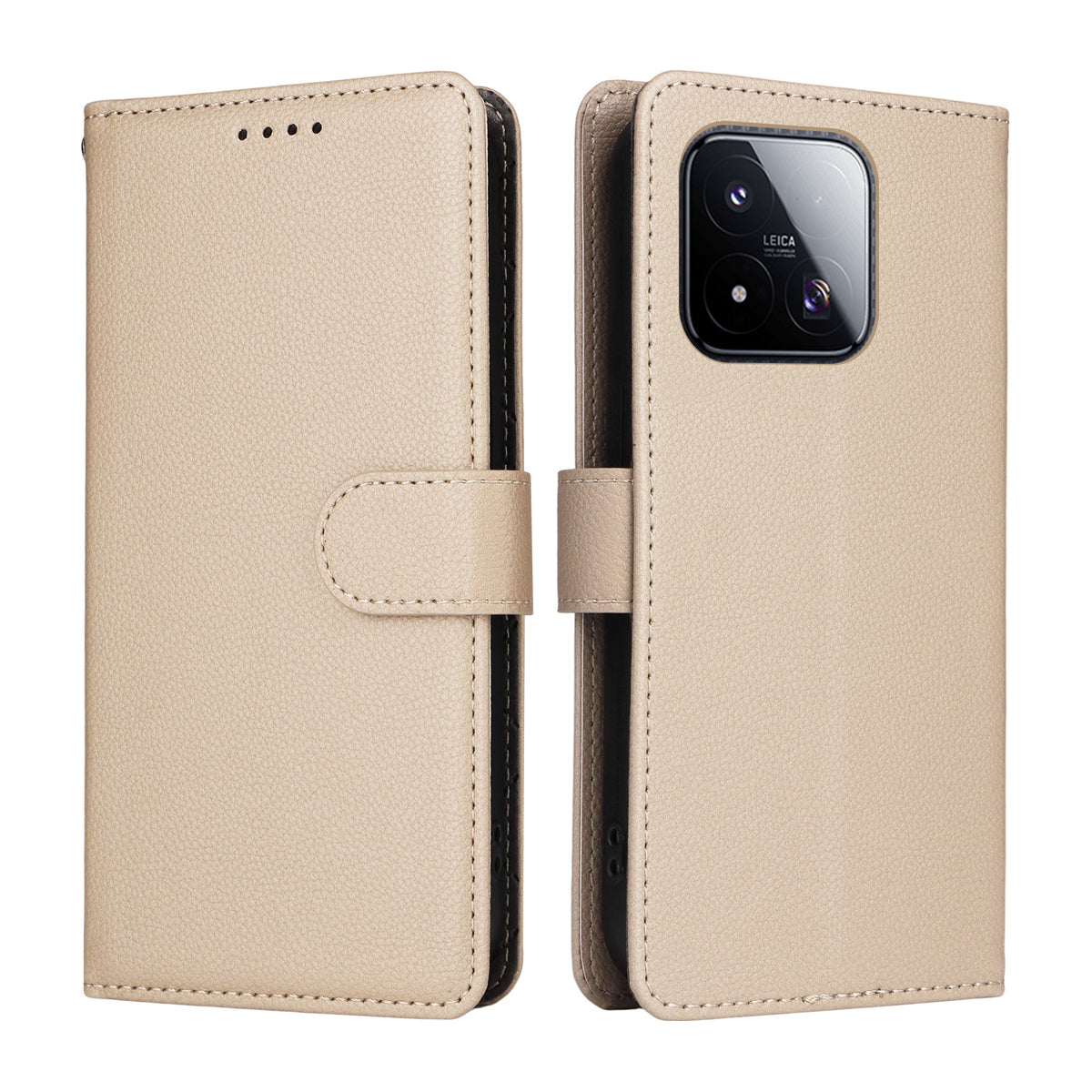 For Xiaomi 17 Max Case RFID Blocking 3 Card Slots PU Leather Phone Cover with Wrist Strap