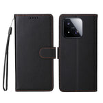 For Xiaomi 17 Max Case RFID Blocking 3 Card Slots PU Leather Phone Cover with Wrist Strap