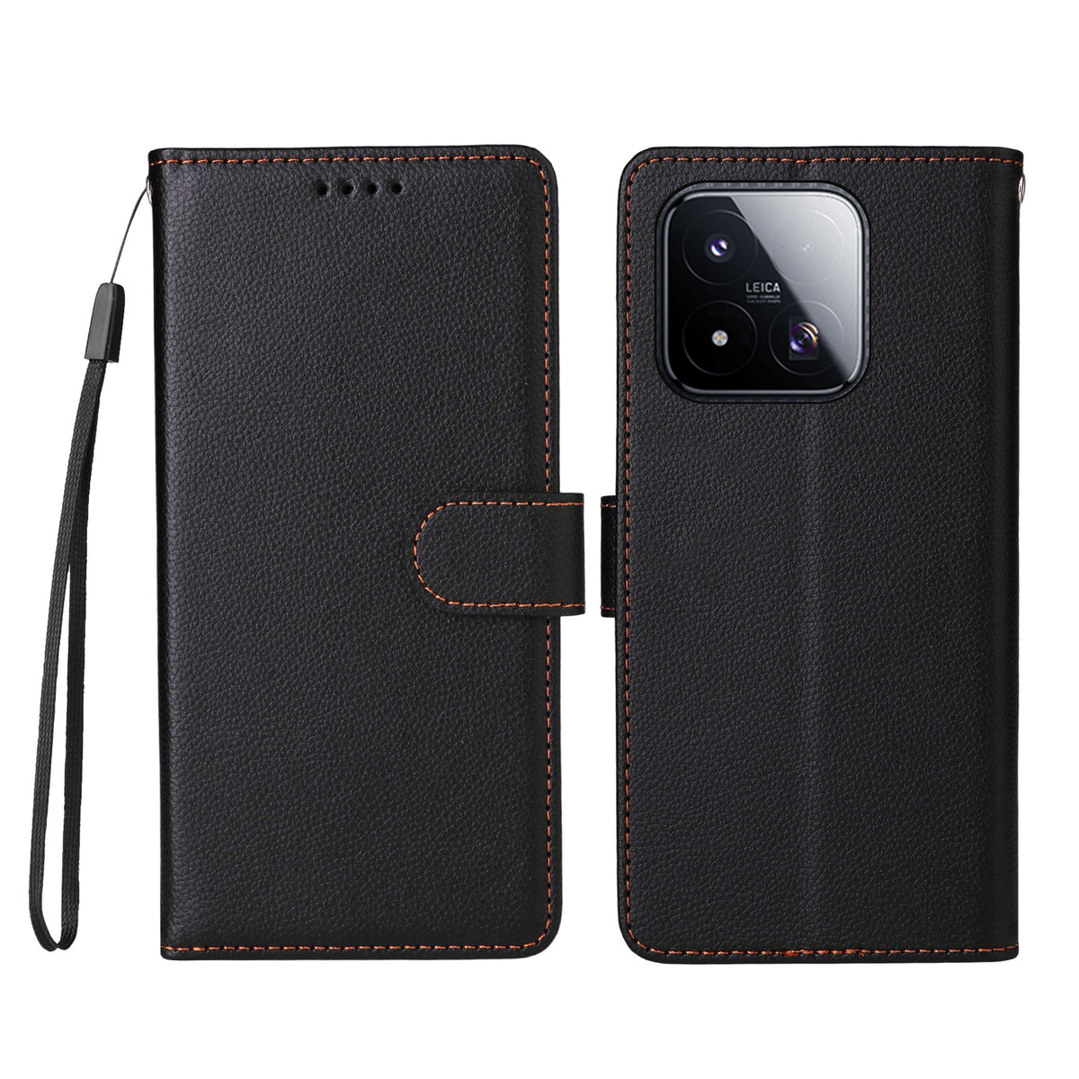 For Xiaomi 17 Max Case RFID Blocking 3 Card Slots PU Leather Phone Cover with Wrist Strap