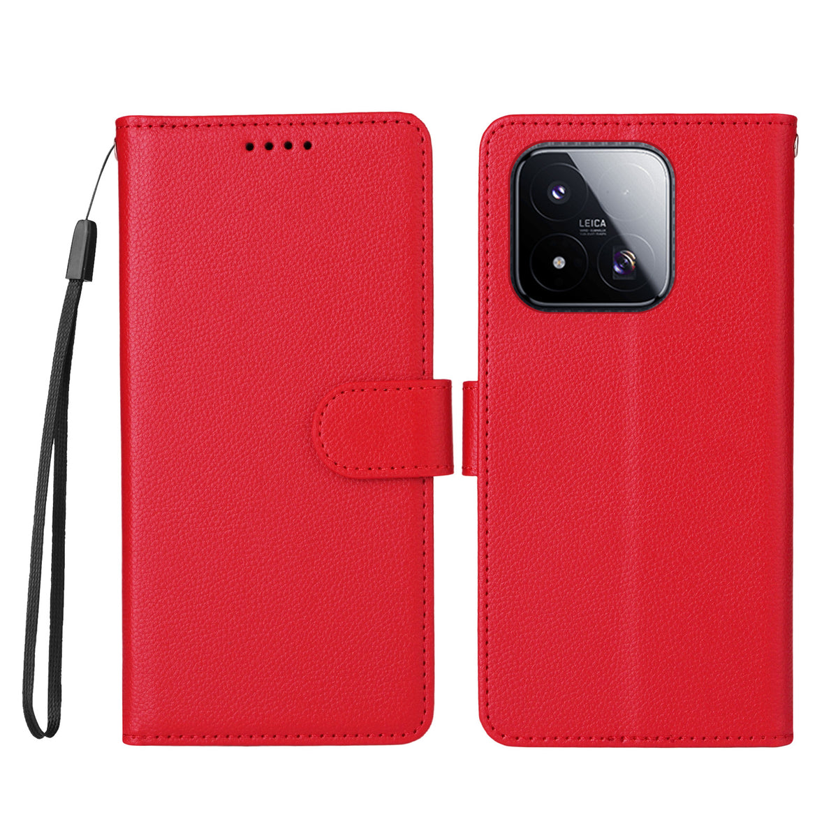 For Xiaomi 17 Max Case RFID Blocking 3 Card Slots PU Leather Phone Cover with Wrist Strap