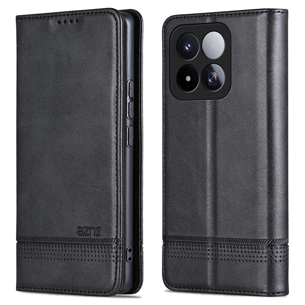 AZNS For Xiaomi 17 Max Case Cowhide Texture PU Leather Wallet Phone Cover