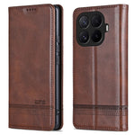 AZNS Phone Case  For Xiaomi 17T Pro Cowhide Texture PU Leather Wallet Phone Cover