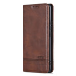 AZNS Phone Case  For Xiaomi 17T Pro Cowhide Texture PU Leather Wallet Phone Cover