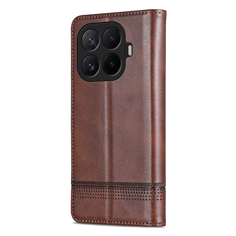 AZNS Phone Case  For Xiaomi 17T Pro Cowhide Texture PU Leather Wallet Phone Cover