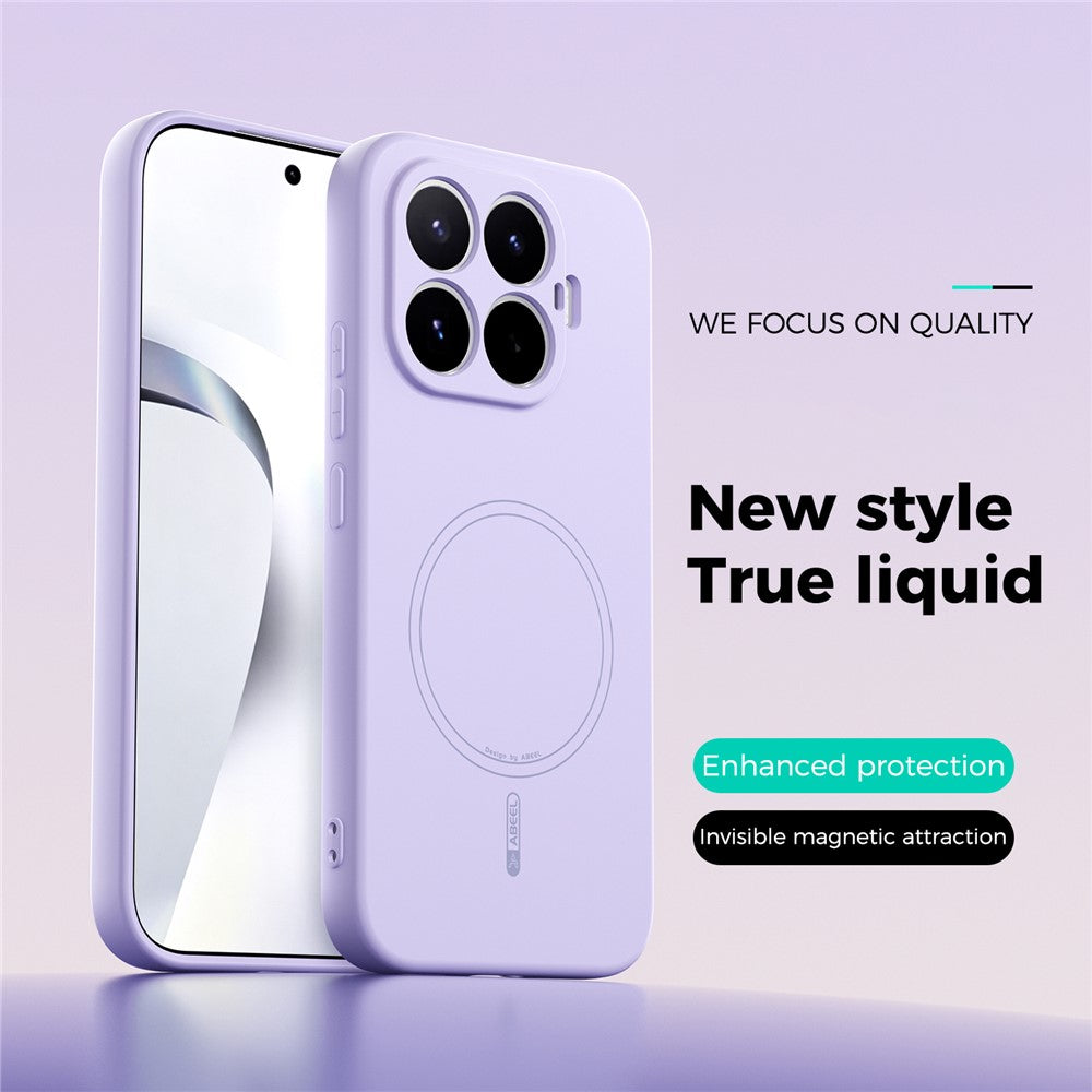ABEEL Magnetisk Cover til Xiaomi 17T Hudvenlig Flydende Silikone Telefon Bagcover