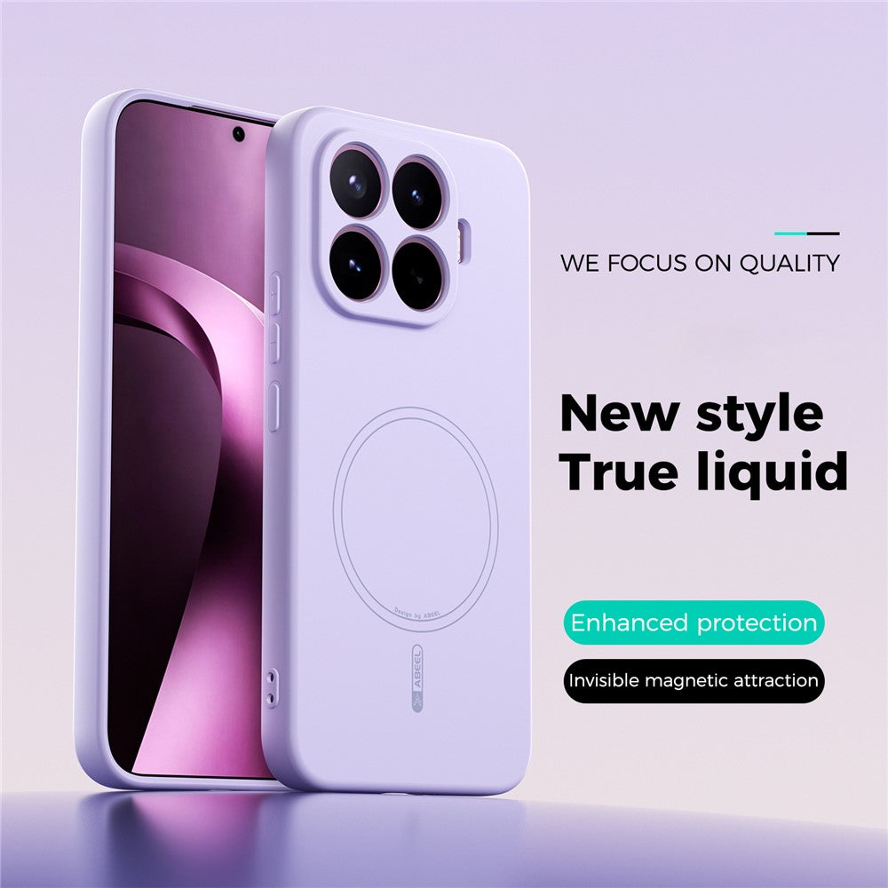 ABEEL Magnetic Case For Xiaomi 17T Pro Skin Touch Liquid Silicone Phone Back Cover
