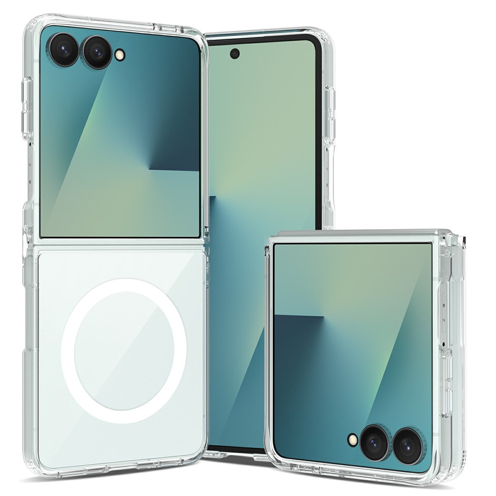 Til Samsung Galaxy Z Flip8 Magnetisk Cover 2,0 mm Ridsefast TPU + PC Telefoncover