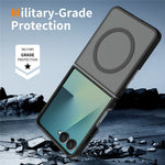 For Samsung Galaxy Z Flip8 TPU+PC Magnetic Case with 2Pcs Outer Screen Tempered Glass Film + 2Pcs Inner Screen Hydrogel Film
