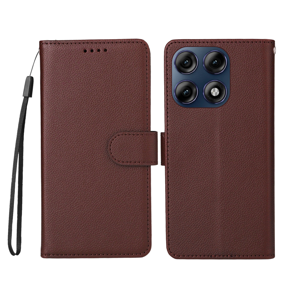 Til Motorola Edge 70 Pro 5G Etui RFID-Blokering 3 Kortlommer PU Læder Telefoncover med Håndrem
