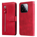 For Xiaomi 17 Max PU Leather Cases with Zipper Pocket Wallet Phone Cover Stand
