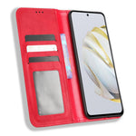 Anti-fall Flip Leather Phone Case For Huawei nova 10 SE 4G Imprinted Pattern Retro Texture Magnetic Auto Closing Phone Cover Wallet Stand