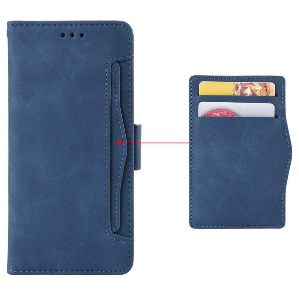 PU Leather Phone Cover Stand For Huawei nova 10 SE 4G, Dual Magnetic Clasp Phone Wallet Case with Multiple Card Slots