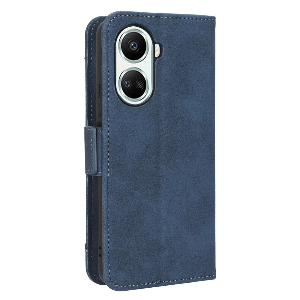 PU Leather Phone Cover Stand For Huawei nova 10 SE 4G, Dual Magnetic Clasp Phone Wallet Case with Multiple Card Slots