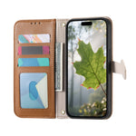 For Xiaomi 17T Pro Stand Case Leaf Shape Magnetic Clasp Leather Phone Cover with Hand Strap