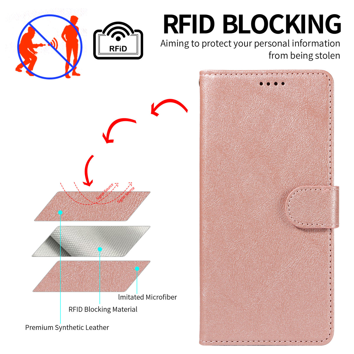 For Honor X9d 5G / Honor Magic8 Lite 5G / Honor X70 5G Case with Wrist Strap RFID Blocking Wallet Cowhide Texture Leather Phone Cover
