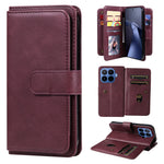 For Xiaomi 17T Leather Case with 10 Card Holder Phone Cover Stand