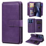 For Xiaomi 17T Leather Case with 10 Card Holder Phone Cover Stand