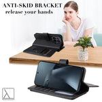 For Xiaomi 17T Pro Leather Case with 10 Card Holder Phone Cover Stand