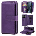 For Xiaomi 17T Pro Leather Case with 10 Card Holder Phone Cover Stand